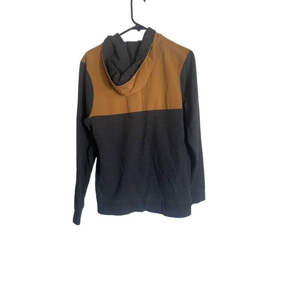 Dravus Mens Gray Brown Colorblock Long Sleeve Henley Pullover Hoodie Size Medium - Picture 2 of 10